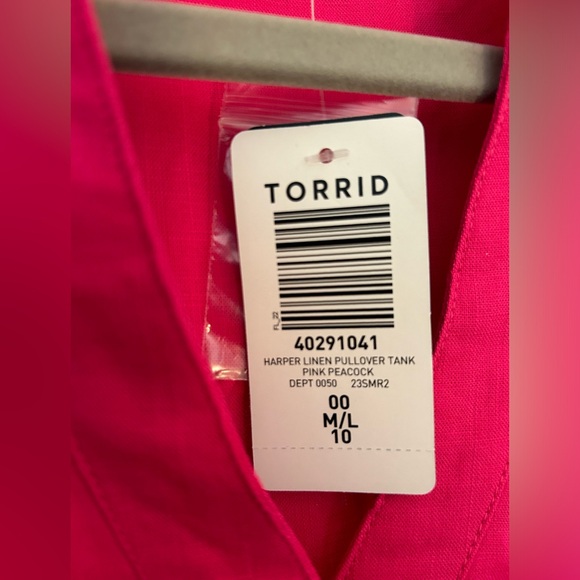 Torrid Harper linen pull over tank top - Picture 3 of 3
